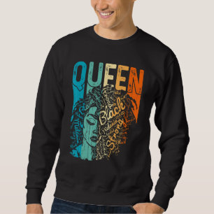 Sweatshirt Afro Queen Melanin Black Girl Magic African Black