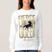 Sweatshirt Afro Unicorn Fierce Queen (Devant)