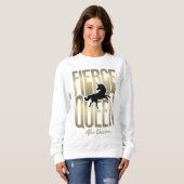 Sweatshirt Afro Unicorn Fierce Queen (Devant entier)