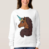 Sweatshirt Afro Unicorn | Unique (Devant)