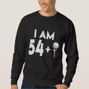 Sweatshirt Âge 55 ans Golf Joyeux cadeau d'anniversaire