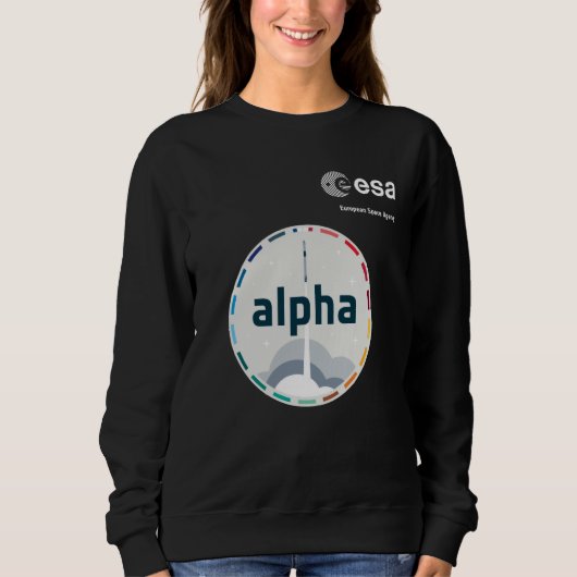 Sweatshirt Agence spatiale européenne ESA Mission alpha Patch (Devant)