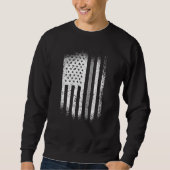Sweatshirt Agent correctionnel American Flag Silver Line (Devant)