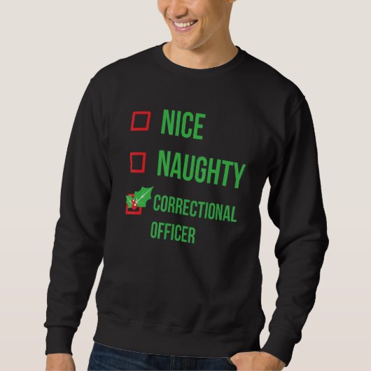 Sweatshirt Agent correctionnel Pajama Christmas (Devant)