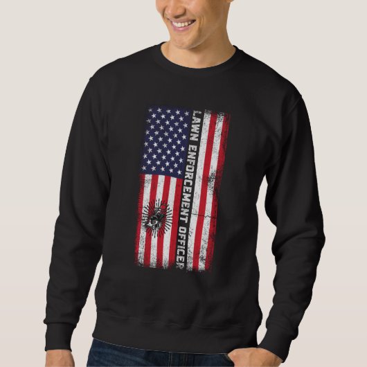 Sweatshirt Agent de l'application de la loi de la pelouse de (Devant)