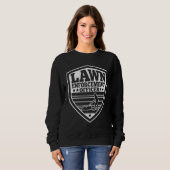 Sweatshirt Agent de l'application de la pelouse amusant Papa (Devant entier)