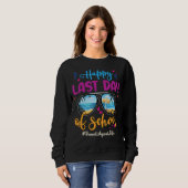 Sweatshirt Agent de voyage Joyeuses Lunettes de soleil de Der (Devant entier)