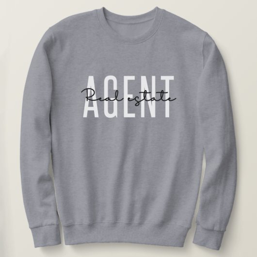Sweatshirt Agent immobilier | Cadeaux pour le concessionnaire (Design devant)