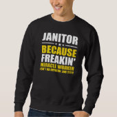 Sweatshirt Agent parce que Freaking Miracle Worker Facility M (Devant)