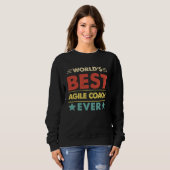 Sweatshirt Agile Coach Profession World's Best Agile Coach Ev (Devant entier)