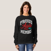 Sweatshirt Agile Cult Member Scrum Gestion de projet Pm Coac (Devant entier)
