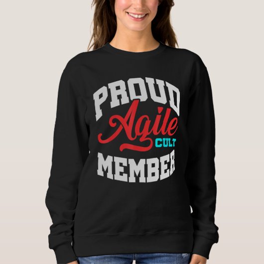 Sweatshirt Agile Cult Member Scrum Gestion de projet Pm Coac (Devant)