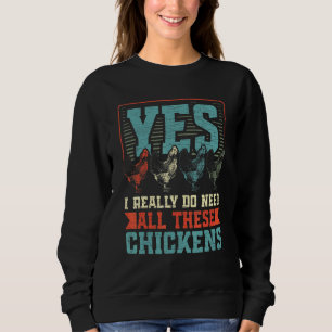 Sweatshirt Agriculteur de poulet agricole