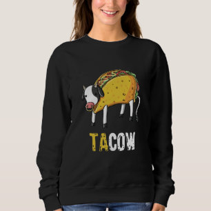 Sweatshirt Agriculteur drôle mignon de vache à amant de tac