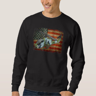 Sweatshirt Ah 1z Drapeau d'avion de transport militaire Viper