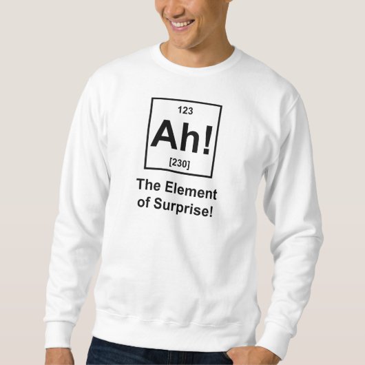 Sweatshirt Ah ! L'effet de surprise (Devant)
