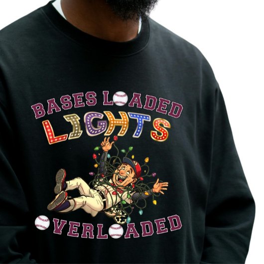 Sweatshirt AI Mix Art Baseball Noël