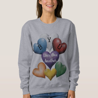 Sweatshirt AI Votre Nom d'École Aimez les Uns les Autres T-Sh