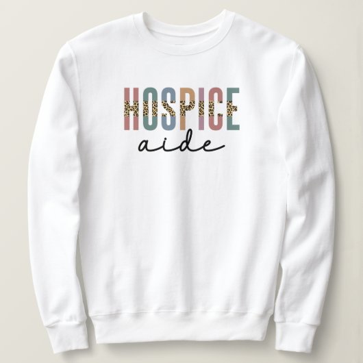 Sweatshirt Aide d'accueil | Soins infirmiers en soins hospita (Design devant)