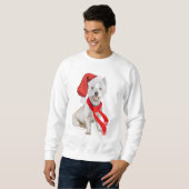 Sweatshirt Aide du Père Noël Westie (Devant entier)