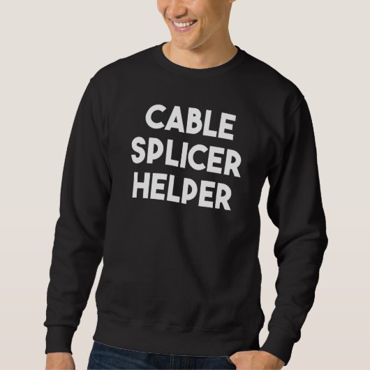 Sweatshirt Aide sur l'épisseuse de câble (Devant)