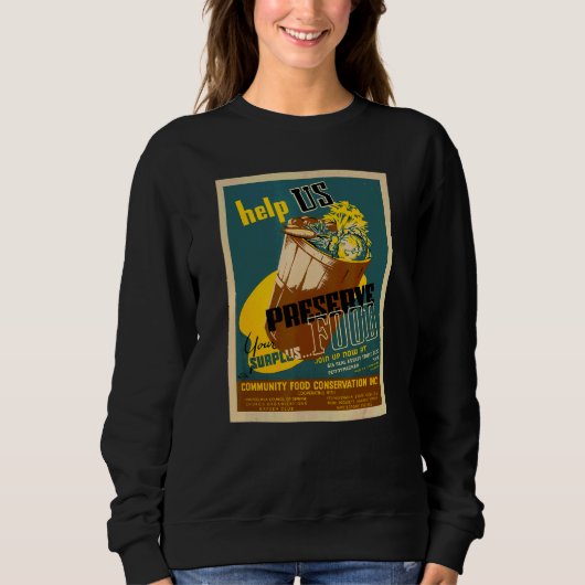 Sweatshirt Aidez-nous à préserver votre panier de conservatio (Devant)