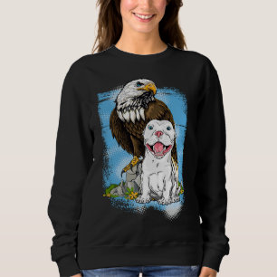 Sweatshirt Aigle à tête blanche américaine et aigle à tête bl