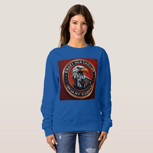 Sweatshirt Aigle Américain (Devant entier)