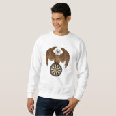 Sweatshirt Aigle aux fléchettes avec Dartboard (Devant entier)