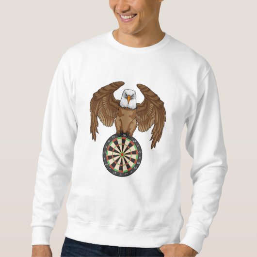Sweatshirt Aigle aux fléchettes avec Dartboard (Devant)