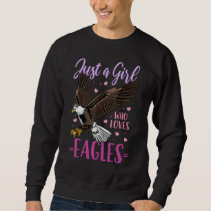 Sweatshirt Aigle Juste Une Fille Qui Aime Les Aigles