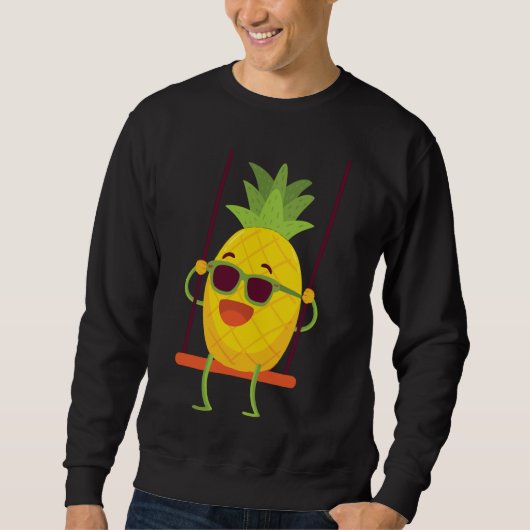 Sweatshirt Aiguille à ananas à aiguilles de fruits tropicaux (Devant)