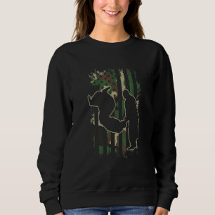 Sweatshirt Aikido Autodéfense Martial Art Us Drapeau Camoufla