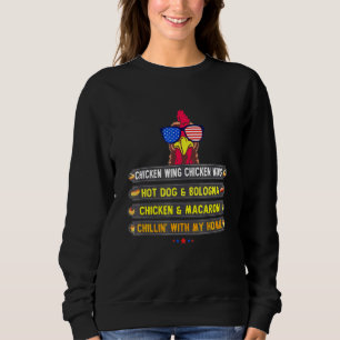 Sweatshirt Aile de poulet cuite Aile de poulet Aile de chien