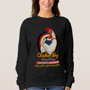 Sweatshirt Aile De Poulet Cuite Aile De Poulet Chaud Chien Et