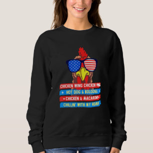 Sweatshirt Aile De Poulet Cuite Aile De Poulet Chaud Chien Et