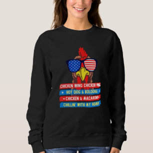 Sweatshirt Aile De Poulet Cuite Aile De Poulet Chaud Chien Et
