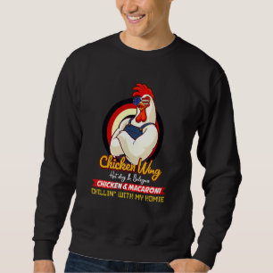 Sweatshirt Aile De Poulet Cuite Aile De Poulet Chaud Chien Et