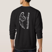 Sweatshirt Aile et texte NoSaintWear (Dos)