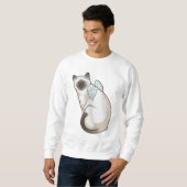 Sweatshirt Ailes d'ange de chat (Devant entier)