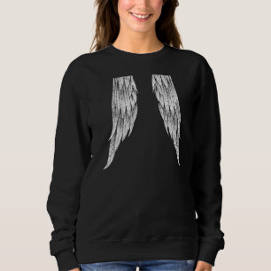 Sweatshirt Ailes sur le dos Angel ailes Retour Imprimer 4