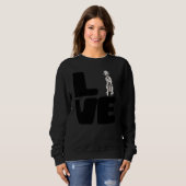 Sweatshirt Aime mon chien dalmatien (Devant entier)