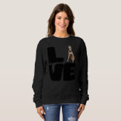 Sweatshirt Aime mon chien Irish Wolfhound (Devant entier)