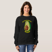 Sweatshirt Aimer Avocados Et Aimer Être Enceinte Frappée W (Devant entier)