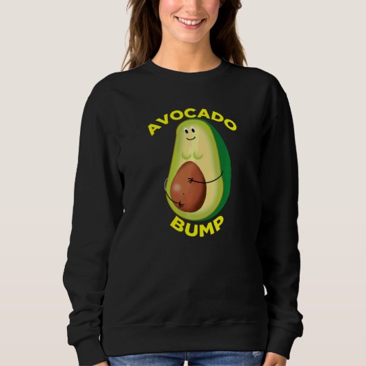 Sweatshirt Aimer Avocados Et Aimer Être Enceinte Frappée W (Devant)
