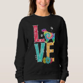 Sweatshirt Aimer Cocker Spaniel Tie Dye Rainbow Cocker Spanie (Devant)