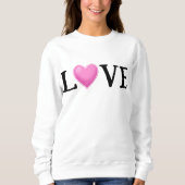 Sweatshirt AIMER Coeur arc-en-ciel femmes (Devant)