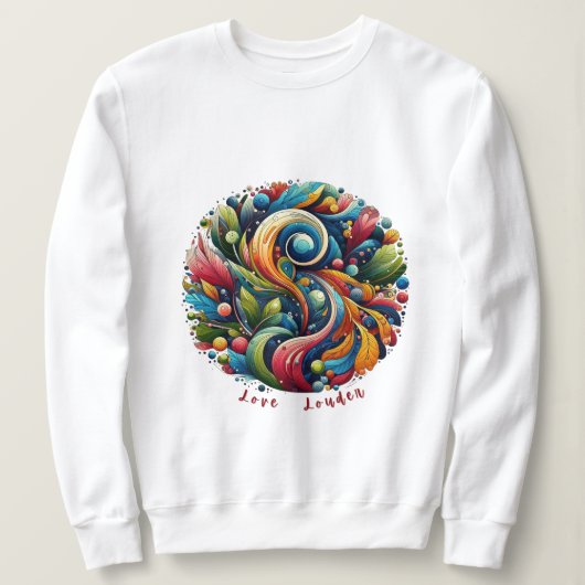 Sweatshirt Aimer Louder (Design devant)