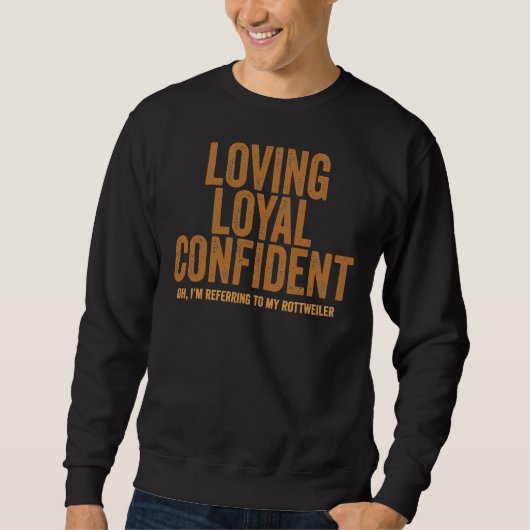 Sweatshirt Aimer Loyal Confiant Oh Je Me Réfère À Ma Tête (Devant)