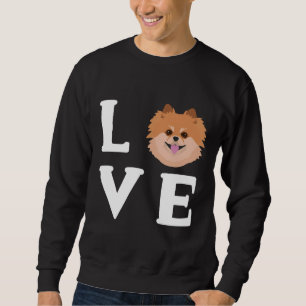 Sweatshirt Aimer Poméraniens Pom Pom Chien Chien Chien Chien